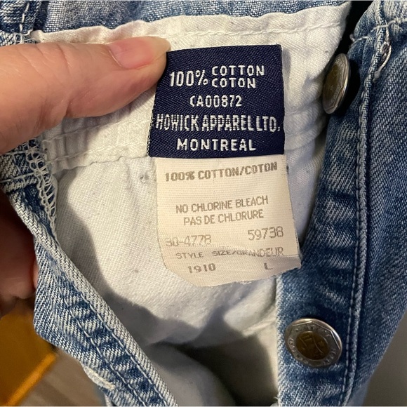 IKEDA- 90's Blue Denim Overalls size large - Picture 6 of 6